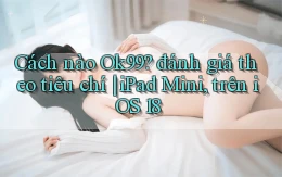 Cách nào Ok99 đánh giá theo tiêu chí iPad Mini, trên iOS 18