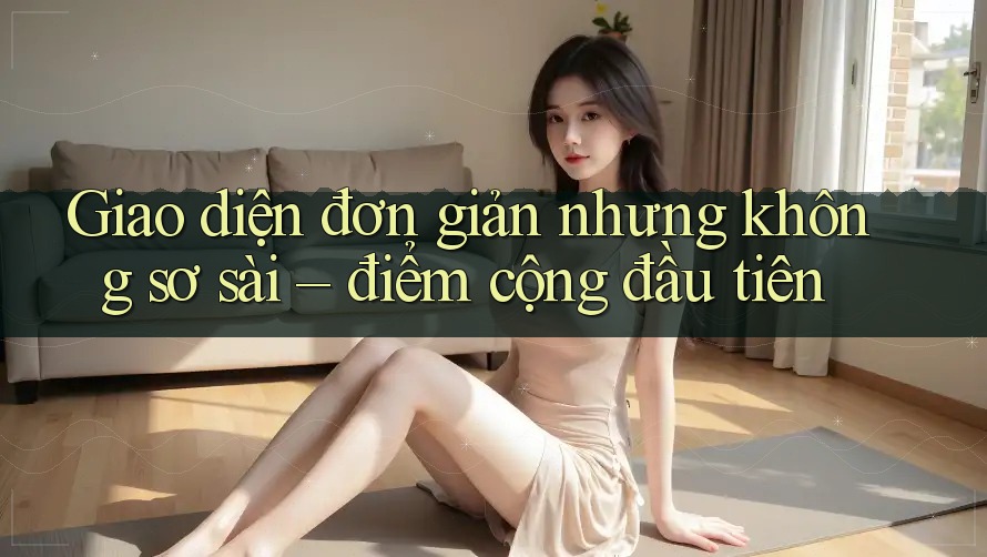 Giao diện đơn giản nhưng không sơ sài – điểm cộng đầu tiên Giao diện đơn giản nhưng không sơ sài – điểm cộng đầu tiên