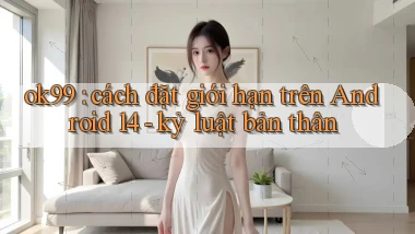 ok99 cách đặt giới hạn trên Android 14   kỷ luật bản thân