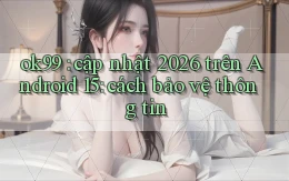 ok99 cập nhật 2026 trên Android 15 cách bảo vệ thông tin