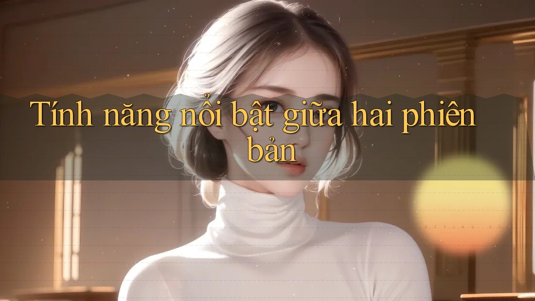 Tính năng nổi bật giữa hai phiên bản Tính năng nổi bật giữa hai phiên bản