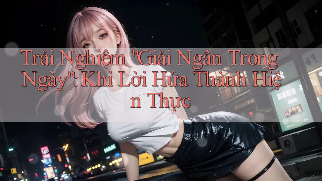 Trải Nghiệm “Giải Ngân Trong Ngày”: Khi Lời Hứa Thành Hiện Thực Trải Nghiệm “Giải Ngân Trong Ngày”: Khi Lời Hứa Thành Hiện Thực